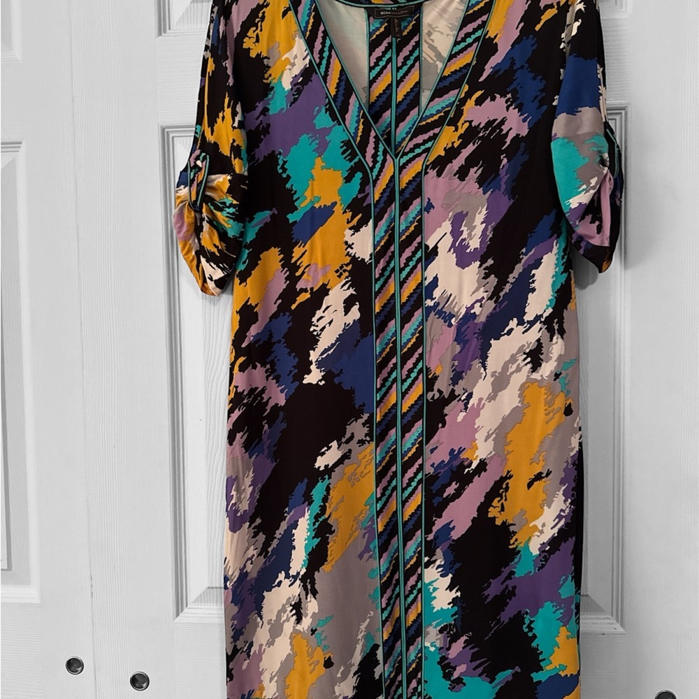 Vibrant Multicolor Abstract Dress